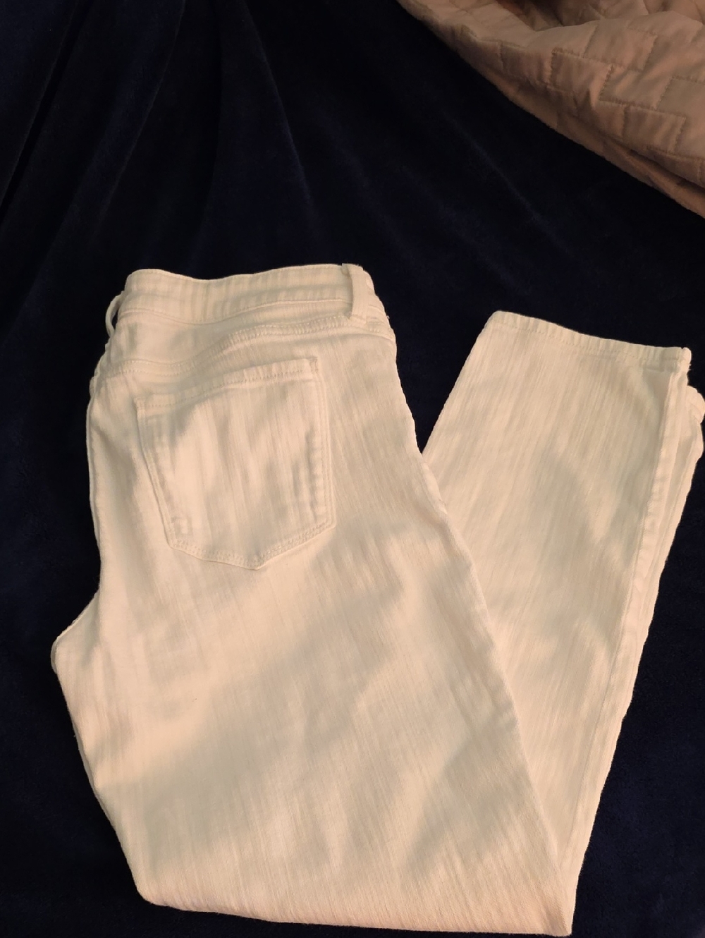 Women's White Ankle Jeans - Classic Mid Waist Fit